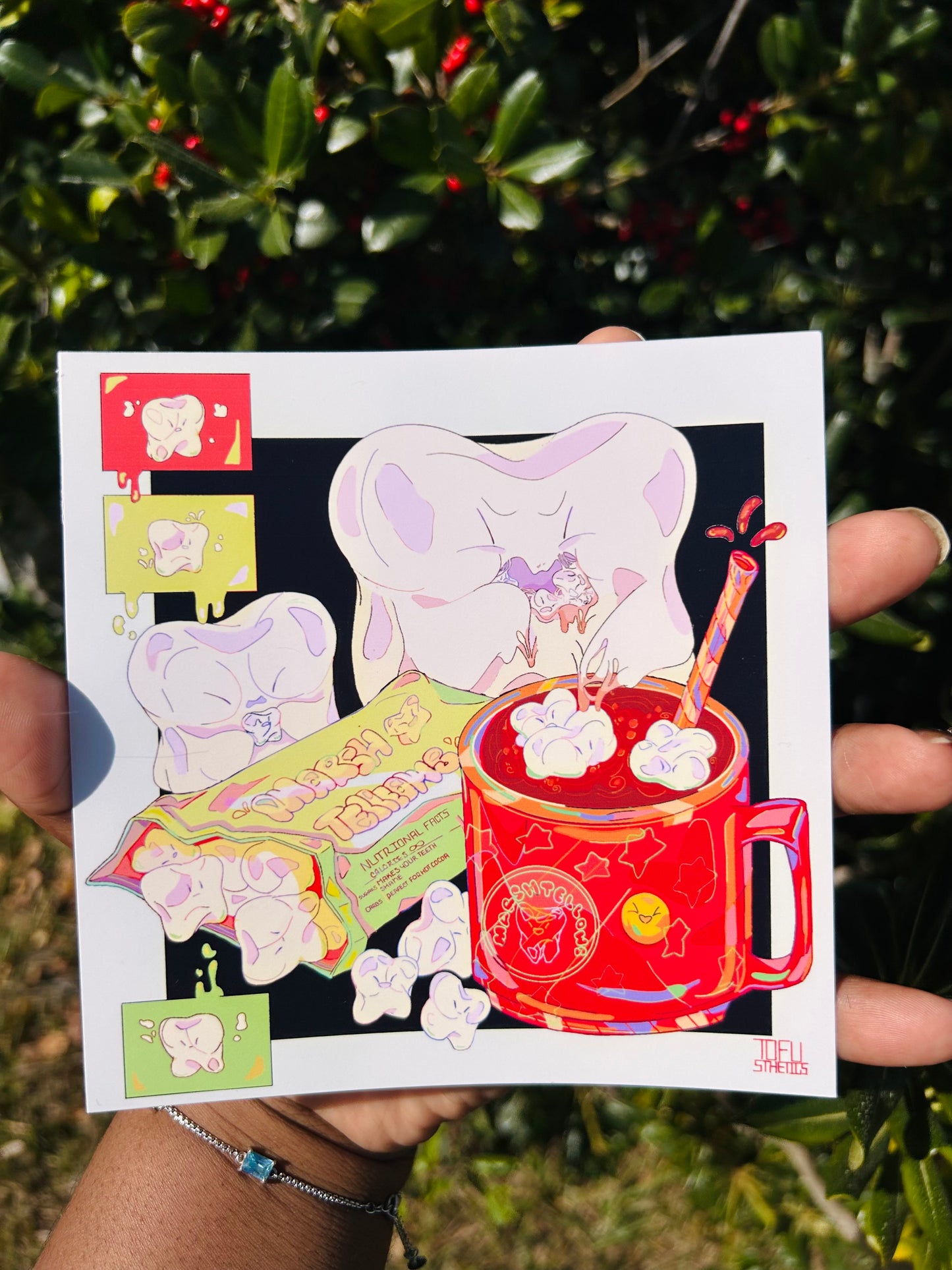 Marshmallow Teeth Print