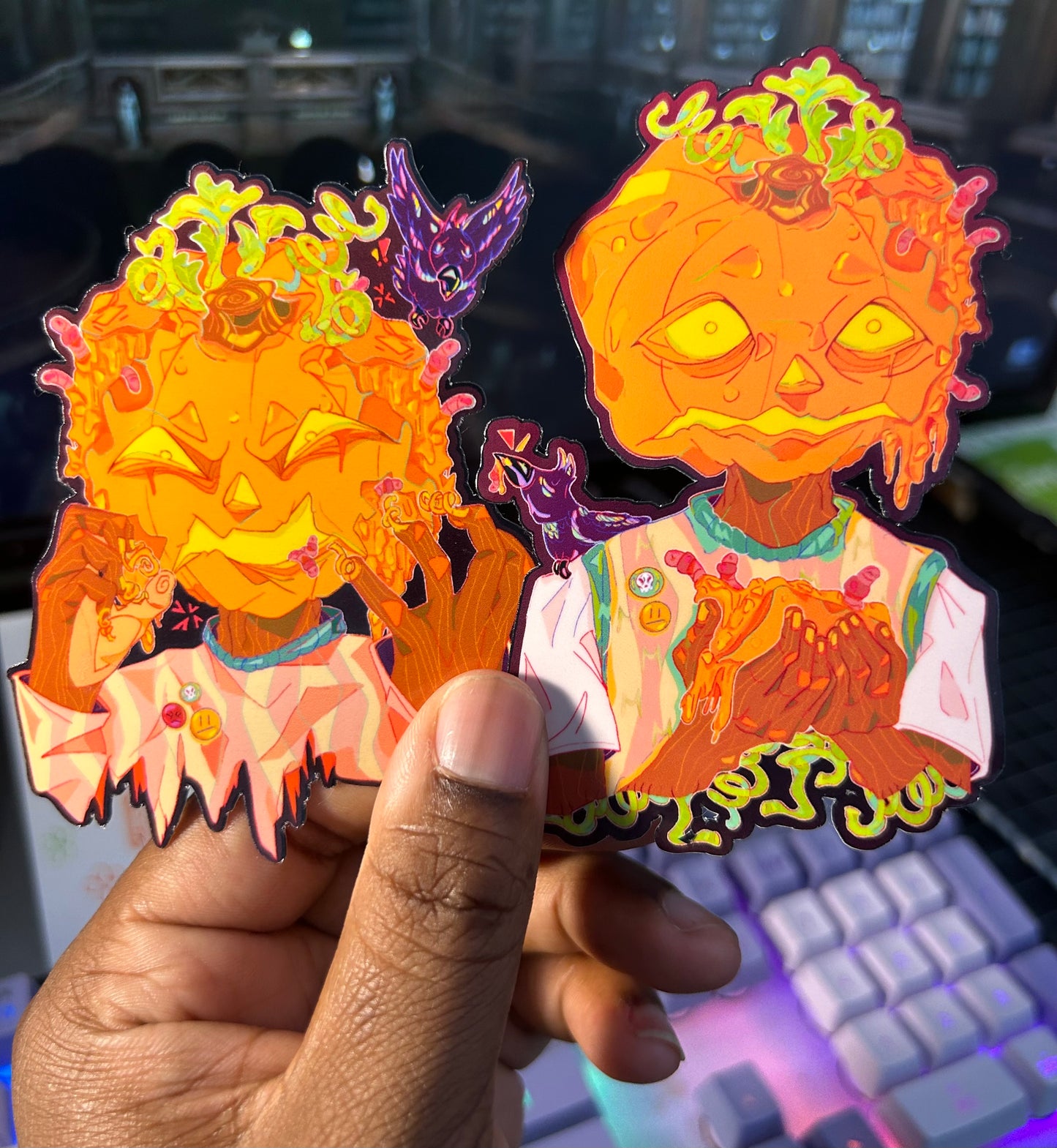 Pumpkin Gore-lore Sticker