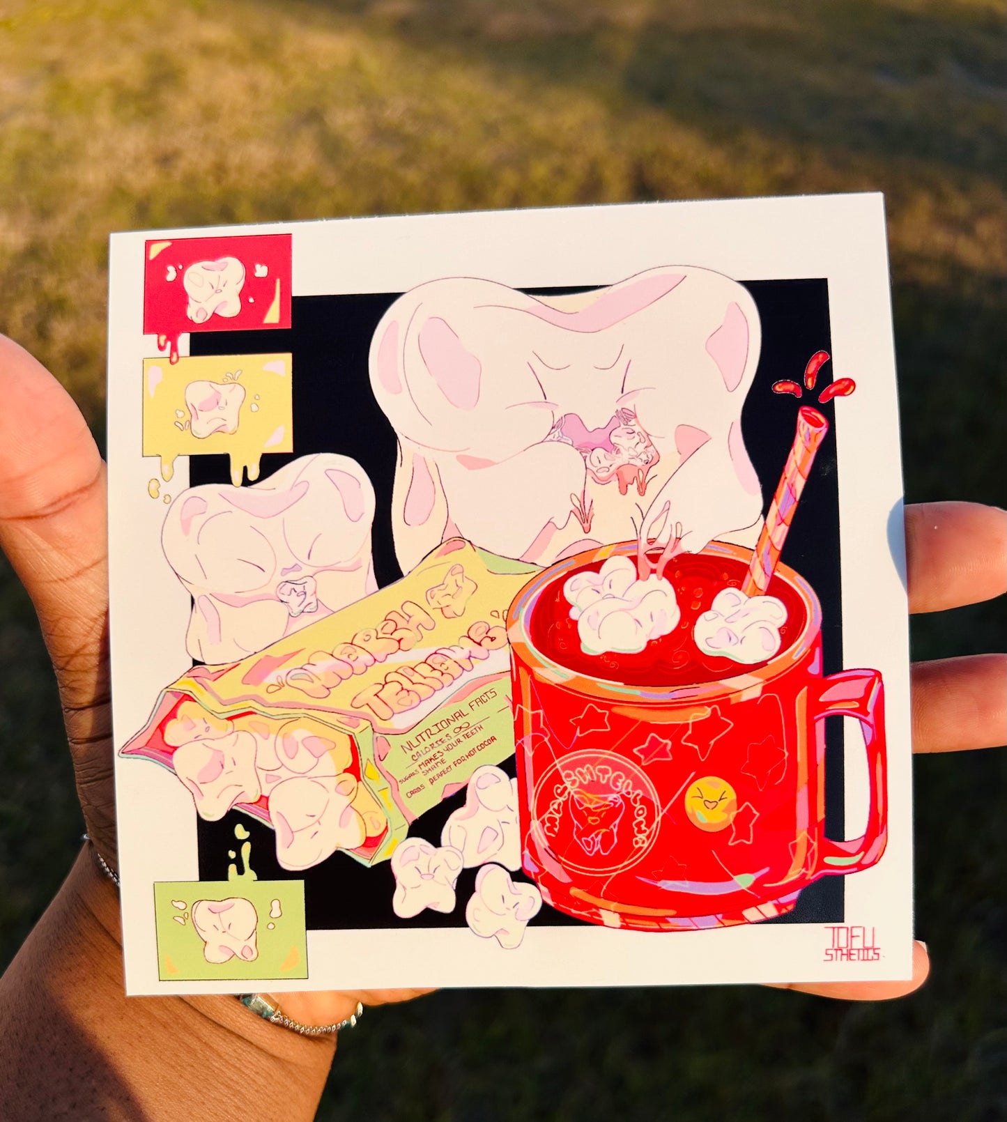 Marshmallow Teeth Print