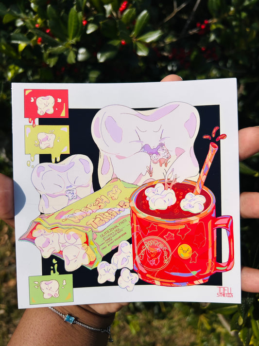 Marshmallow Teeth Print