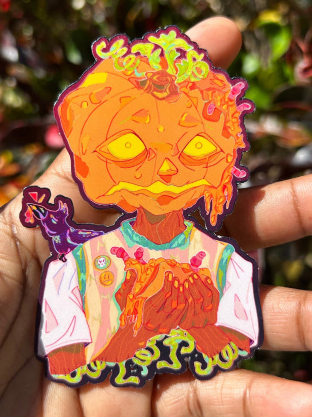 Pumpkin Gore-lore Sticker