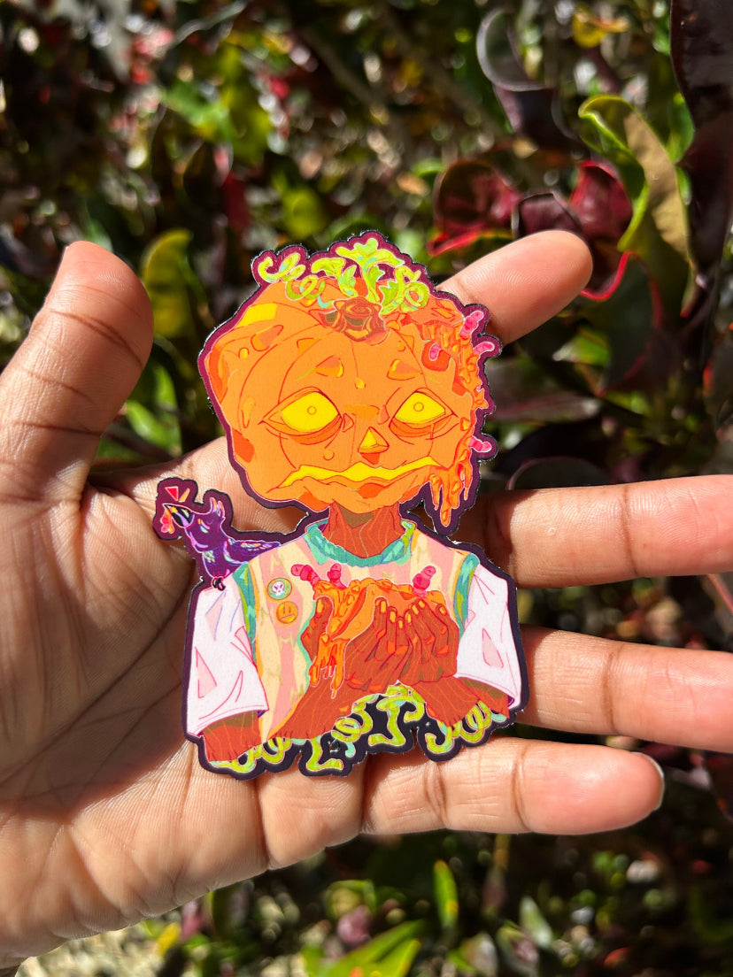 Pumpkin Gore-lore Sticker