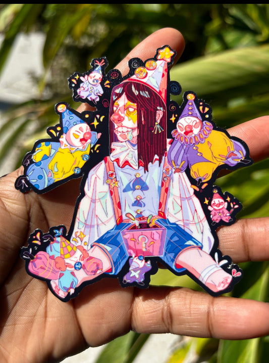 Clown Delerium Sticker