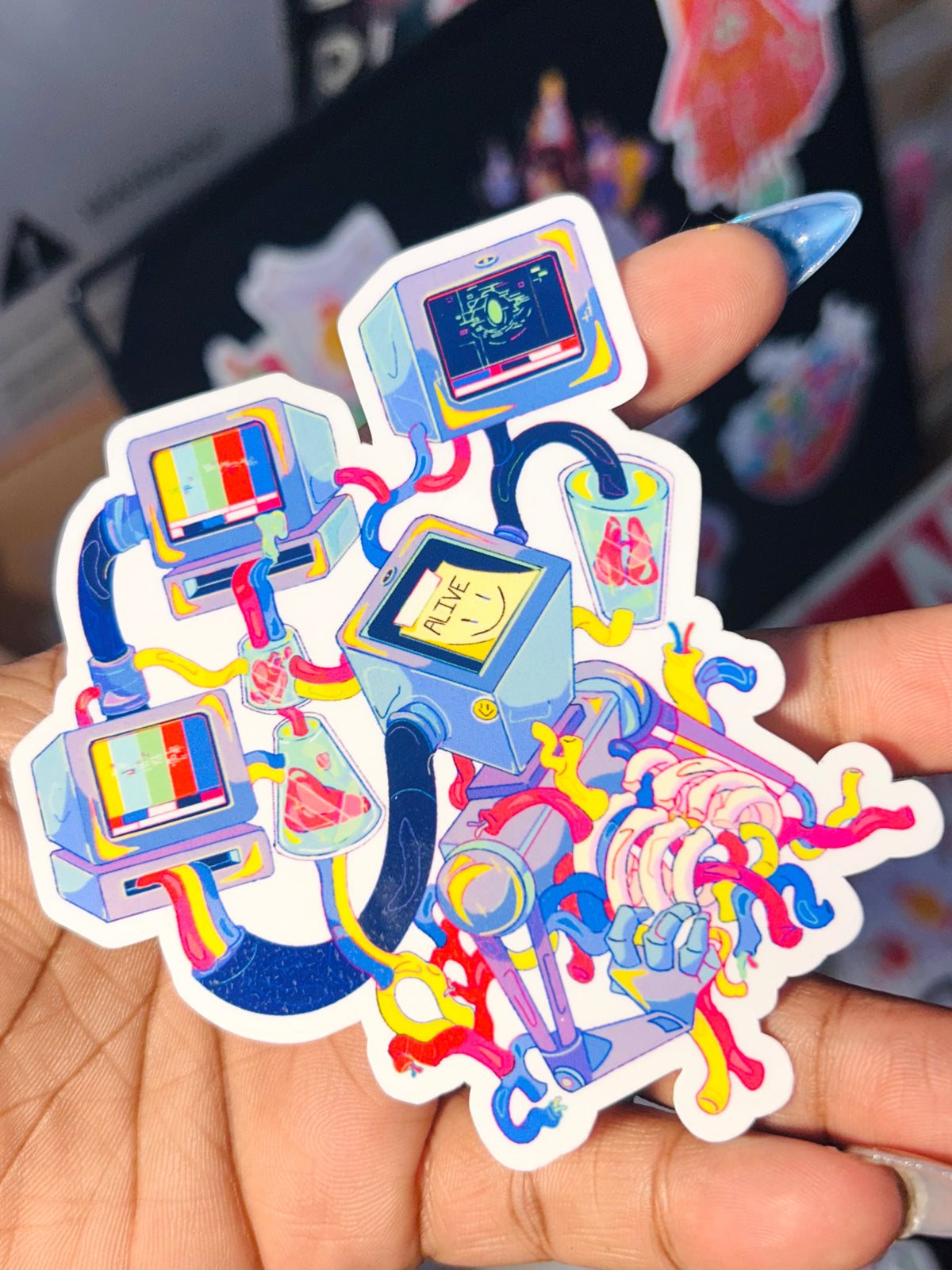 While Alive Code Stickers ALIVE Sticker – Tofusthetics