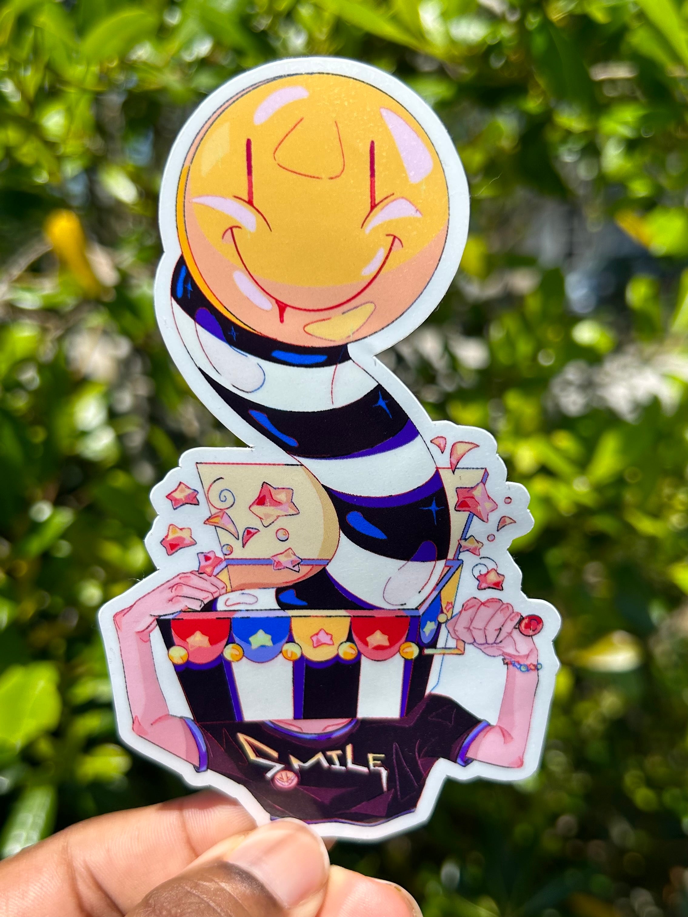 Smiley Jack Sticker – Creepy Cute Weird Core Art | Tofusthetics